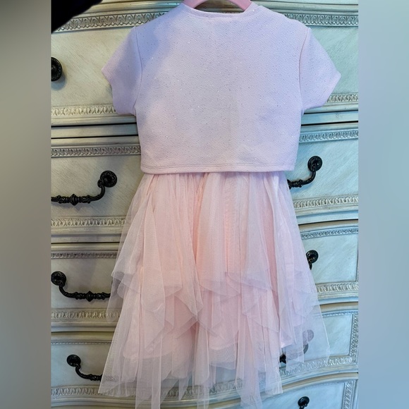 Bonnie Jean Pink Tulle Dress - Picture 6 of 8